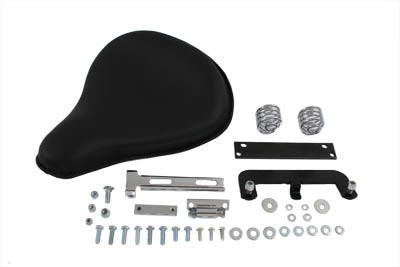 HARLEY Black Leather Solo Seat Kit fits 1982-2003 XL,