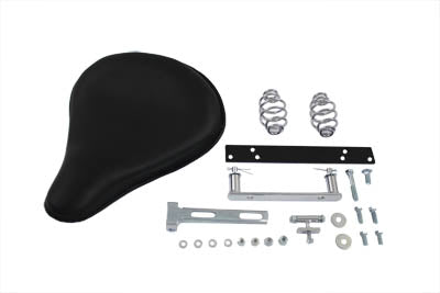 HARLEY Black Leather Solo Seat and Mount Kit fits 1984-1999 FXST,  1986-1999 FLST,