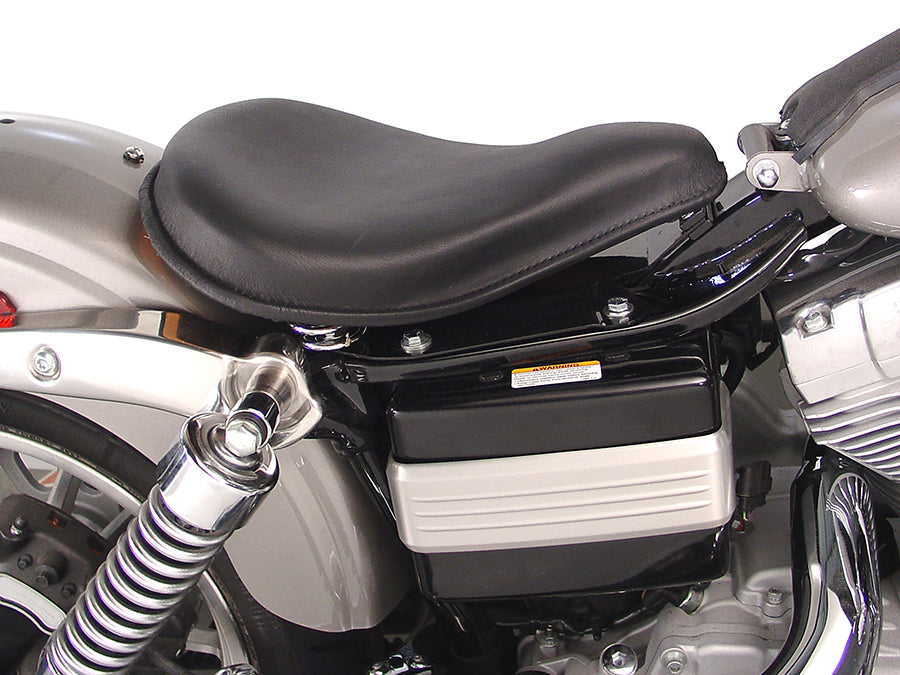 HARLEY Solo-Sitz und Halterungskit aus schwarzem Leder für 2006–2017 FXDWG,