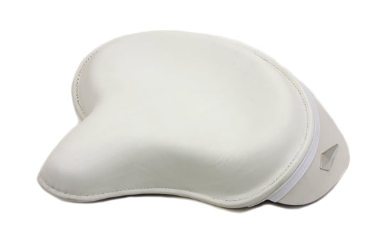 HARLEY White Police Solo Seat fits 1936-1952 EL,  1941-1980 FL,  1936-1952 W,  1936-1973 G,