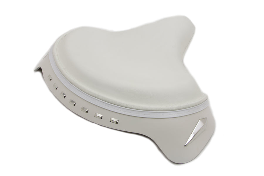 HARLEY White Police Solo Seat fits 1936-1952 EL,  1941-1980 FL,  1936-1952 W,  1936-1973 G,