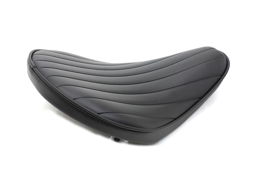 HARLEY Black Tuck and Roll Solo Seat Small fits 0-  Custom,