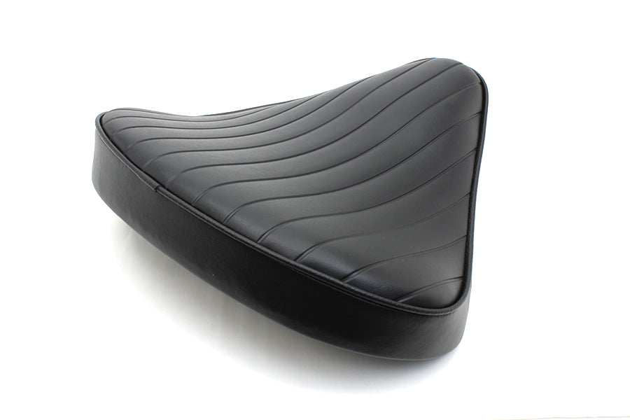 HARLEY Black Tuck and Roll Solo Seat Large fits 0-  Custom,