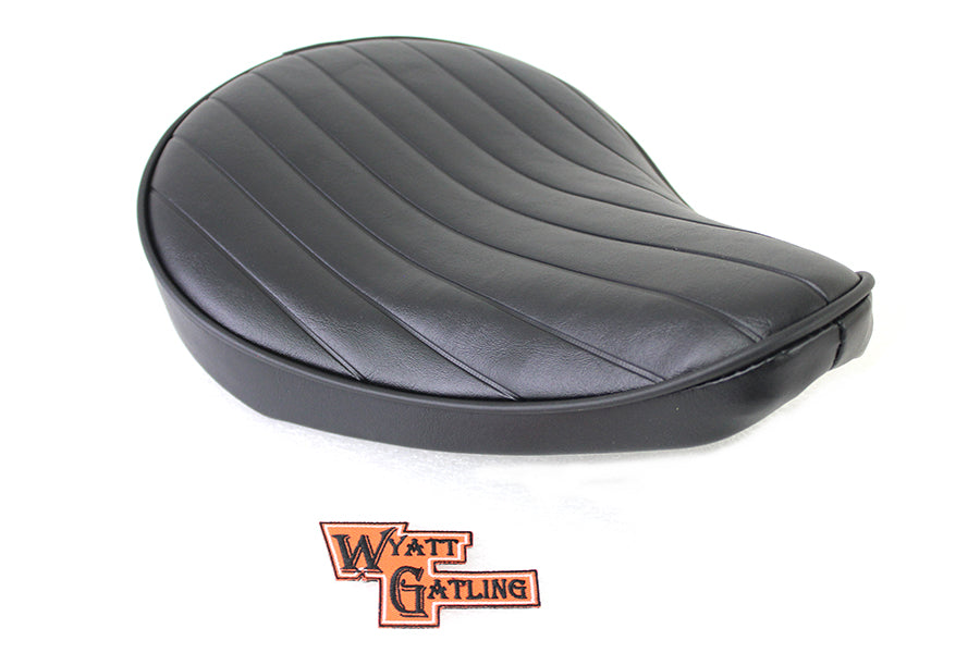 HARLEY Black Tuck and Roll Solo Seat Small fits 0-  Custom,