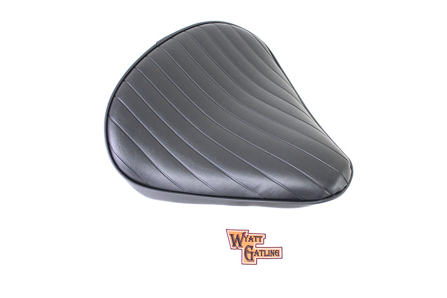 HARLEY Black Tuck and Roll Solo Seat Large fits 0-  Custom,