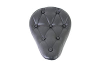 HARLEY Black Vinyl Solo Seat with Buttons fits 0-  Custom,