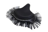 HARLEY Black Deluxe Solo Seat with Fringe Skirt fits 1929-1952 WL,  1930-1936 VL,  1936-1940 EL,  1937-1948 UL,  1937-1972 G,  1941-1984 FL,