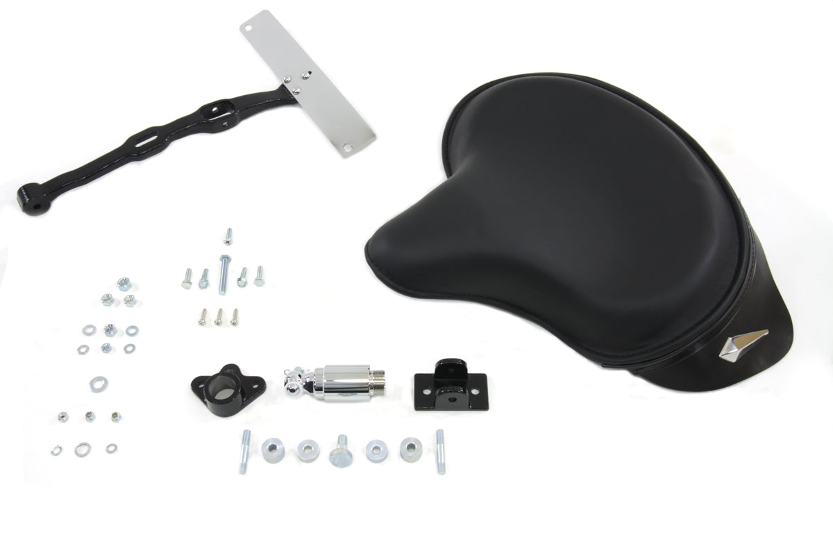 HARLEY Black Police Solo Seat Kit fits 1984-1999 FXST,  1986-1999 FLST,  1984-1999 FXST,