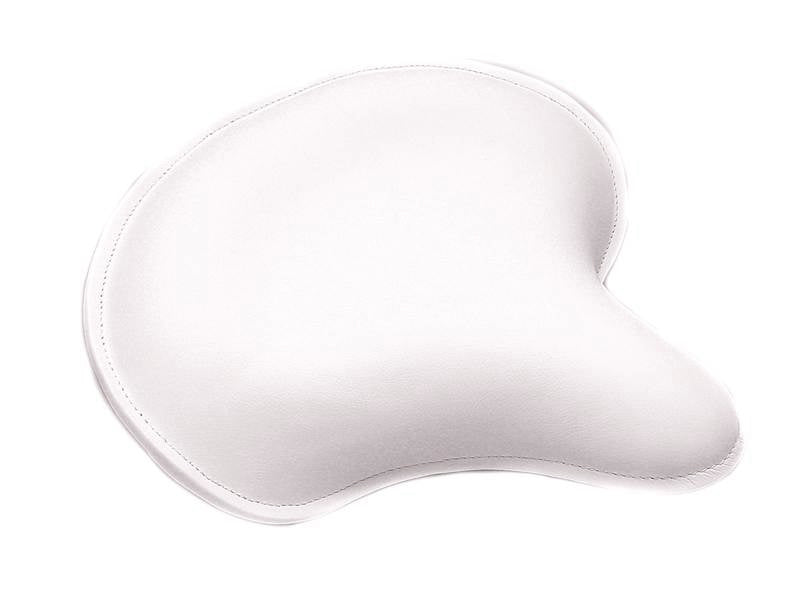 HARLEY Corbin Gentry White Leather Deluxe Solo Seat fits 1936-1940 EL,  1941-1984 FL,  1929-1952 WL,  1930-1936 VL,  1937-1948 UL,  1937-1972 G,