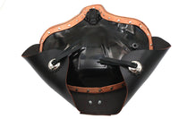 HARLEY Schwarzer Ledereinzelsitz mit Fransen passend für 1936-1940 EL,   1941-1984 FL,   1929-1952 WL,   1930-