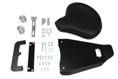 HARLEY Black Leather Solo Seat With Mount Kit fits 1982-2003 XL,