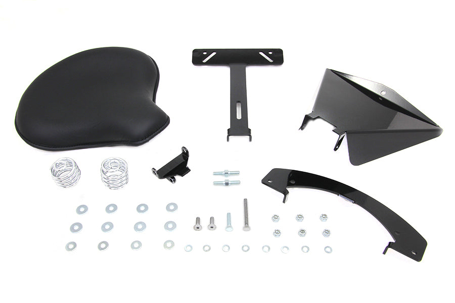 HARLEY Black Leather Solo Seat With Mount Kit fits 2004-2006 XL,