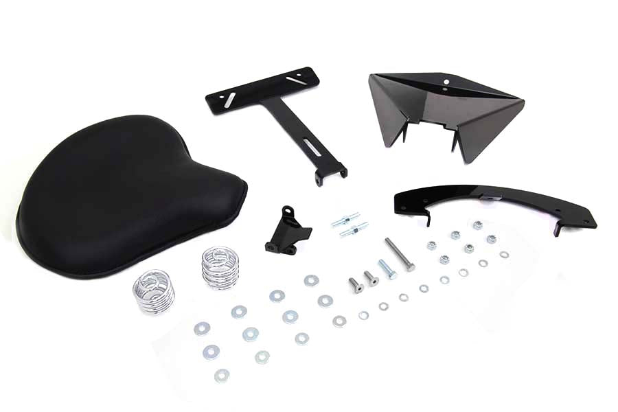 HARLEY Black Leather Solo Seat With Mount Kit fits 2004-2006 XL,