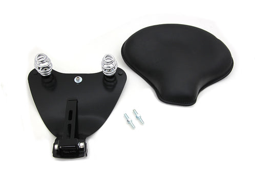 HARLEY Black Leather Solo Seat with Mount Kit fits 2010-UP XL,