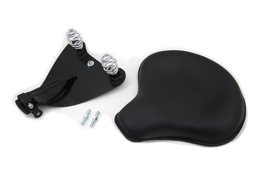 HARLEY Black Leather Solo Seat with Mount Kit fits 2010-UP XL,