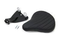 HARLEY Black Leather Solo Seat with Mount Kit fits 2010-UP XL,