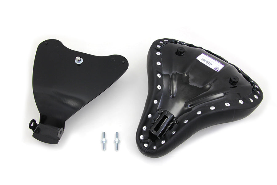 HARLEY Black Leather Solo Seat with Mount Kit fits 2010-UP XL,