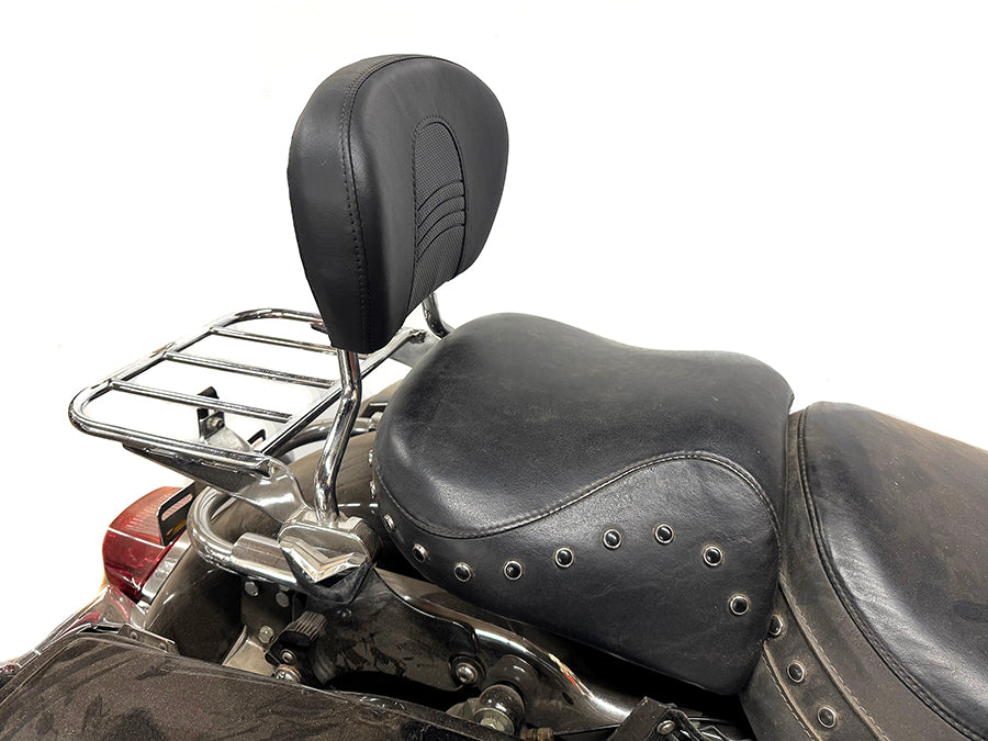 HARLEY OE Sozius-Rückenlehnenpolster, Schwarz, passend für 2018-UP FLST, mit kurzer oder Standardhöhe