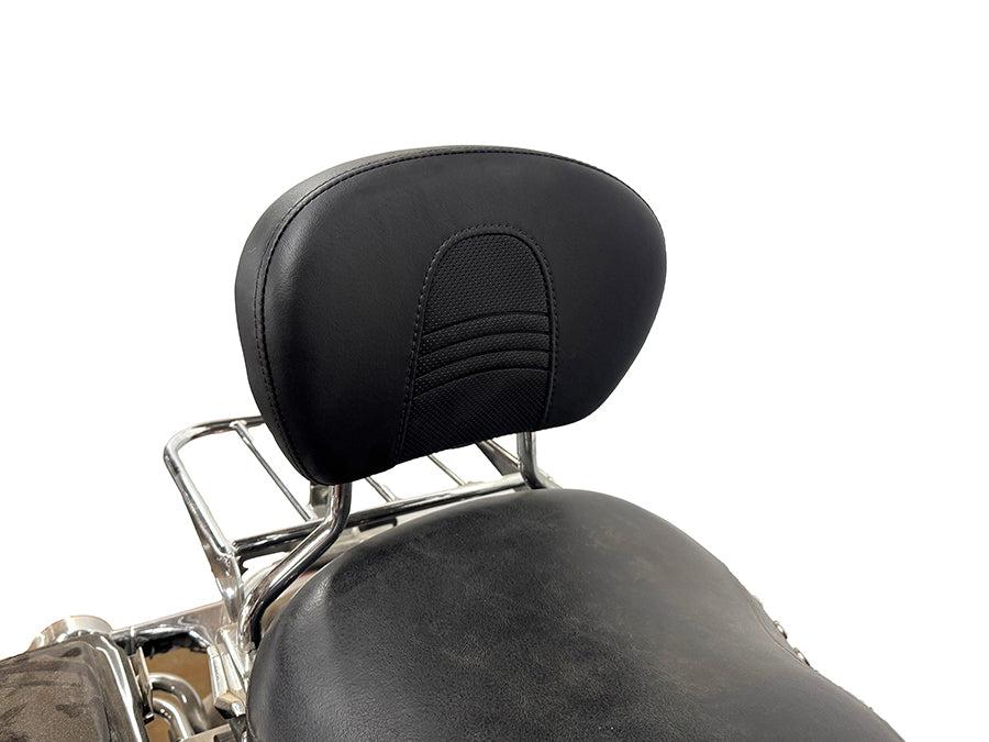 HARLEY OE Sozius-Rückenlehnenpolster, Schwarz, passend für 2018-UP FLST, mit kurzer oder Standardhöhe
