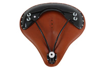 HARLEY Replica Brown Leather Solo Seat fits 0-  Custom,