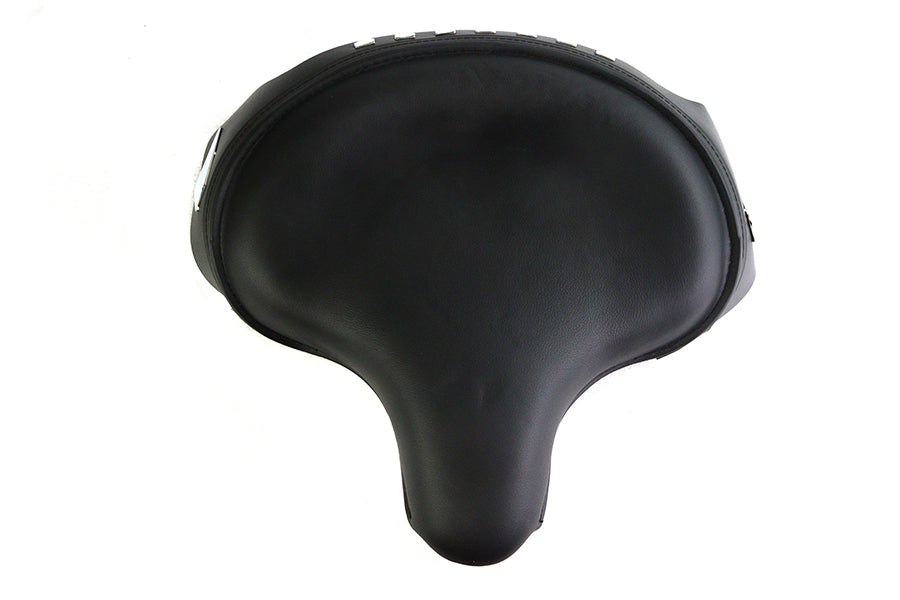 HARLEY FXR Polizeisitzbank Schwarz Leder Passt für 2009-UP FLTP, 1982-1994 FXR,