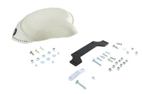 HARLEY White Leather Solo Seat Kit fits 2009-UP FLTP,  2022-UP FLHK,