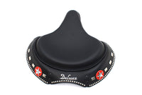 HARLEY Corbin Gentry Black Leather Solo Seat fits 1936-1940 EL,  1941-1984 FL,