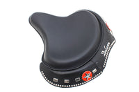 HARLEY Corbin Gentry Black Leather Solo Seat fits 1936-1940 EL,  1941-1984 FL,