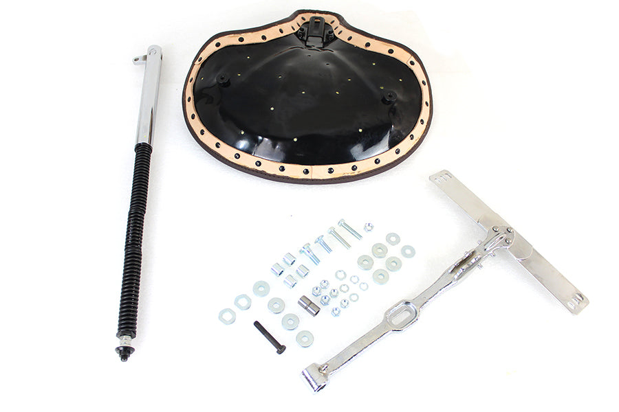HARLEY Corbin Gentry Braunes Ledersitz-Kit passend für 1941-1964 FL,