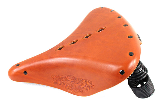 HARLEY Replica Troxel Solo Saddle Formed Leather Brown fits 1914-1917 F,