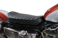 HARLEY Bates Solo Seat Tuck and Roll Style Black fits 1986-2020 XL,