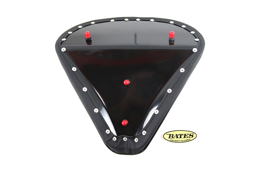 HARLEY Black Suede Solo Seat Large Pan fits 0-  Custom,