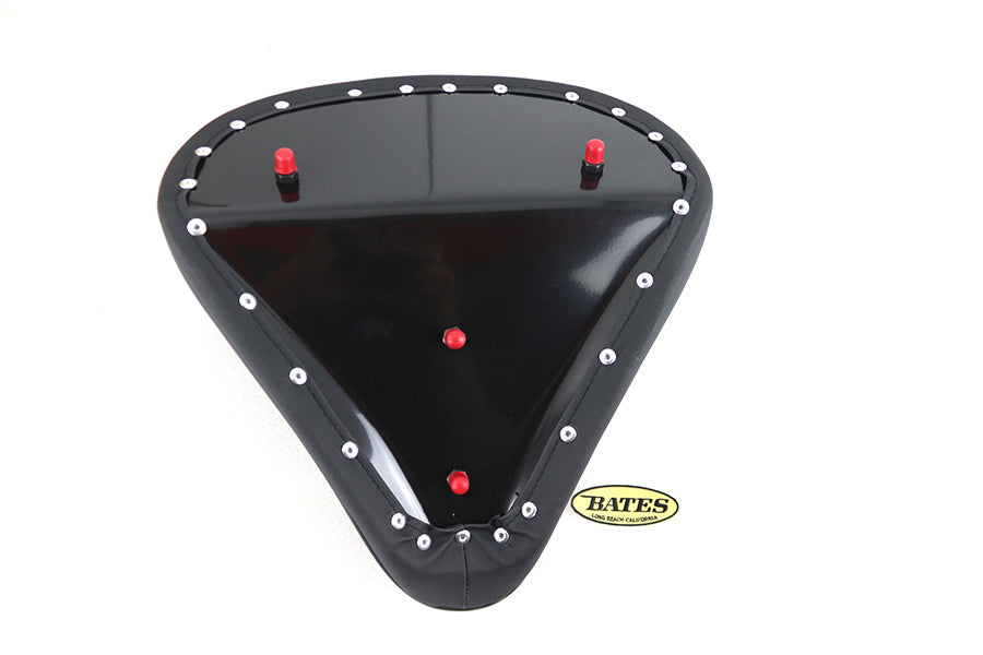 HARLEY Black Suede Solo Seat Large Pan fits 0-  Custom,