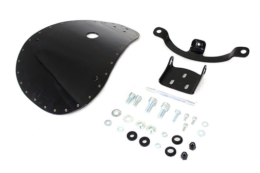 HARLEY Solid Mount Bates Spring Saddle Solo Seat Kit fits 2010-UP XL,