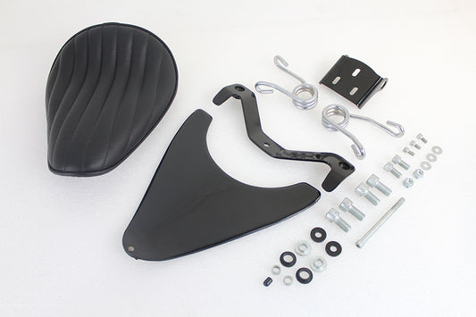 HARLEY Spring Mount Bates Tuck and Roll Solo Seat Kit fits 2004-2006 XL,  2010-UP XL,