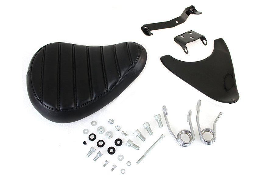 HARLEY Spring Mount Bates Tuck and Roll Solo Saddle Seat Kit fits 2004-2006 XL,  2010-UP XL,