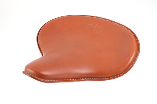 HARLEY Replica Persons Solo Seat Brown Leather fits 0-  Custom,