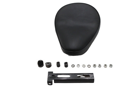 HARLEY Ultima Leather Saddle High Noon Solo Seat Black Fits 0-  Custom, application