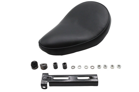 HARLEY Ultima Leather Saddle High Noon Solo Seat Black Fits 0-  Custom, application