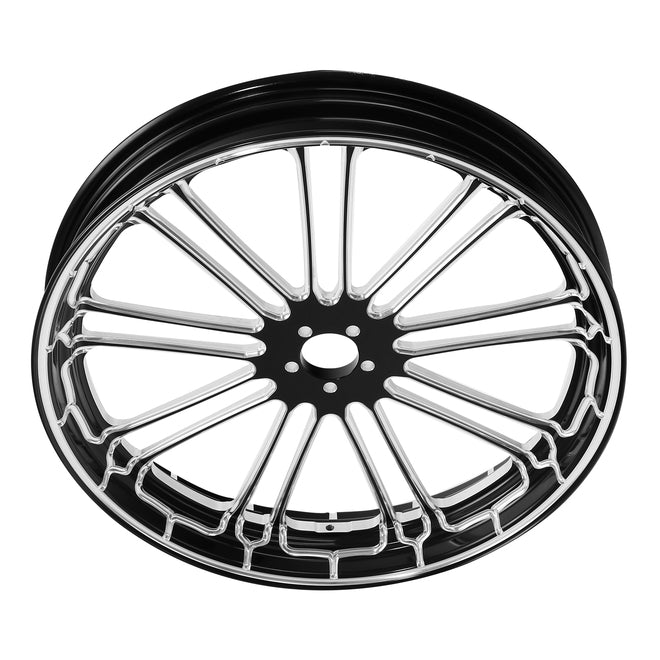 Custom Chrome HARLEY 9 SPOT BLACK ANODIZED 18" X 3.50" FRONT WHEEL NON ABS