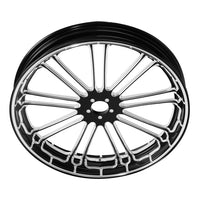 Custom Chrome HARLEY 9 SPOT BLACK ANODIZED 18" X 3.50" FRONT WHEEL NON ABS