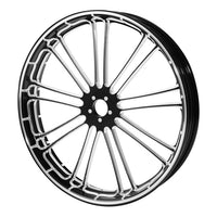 Custom Chrome HARLEY 9 SPOT BLACK ANODIZED 23" X 3.50" FRONT WHEEL NON ABS