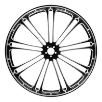 Custom Chrome HARLEY 9 SPOT BLACK ANODIZED 26" X 3.50" FRONT WHEEL NON ABS