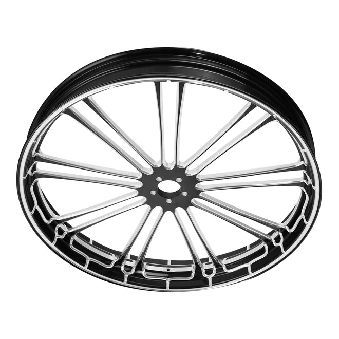 Custom Chrome HARLEY 9 SPOT BLACK ANODIZED 26" X 3.50" FRONT WHEEL NON ABS