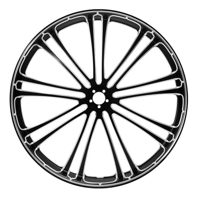 Custom Chrome HARLEY 9 SPOT BLACK ANODIZED 30" X 3.50" FRONT WHEEL NON ABS