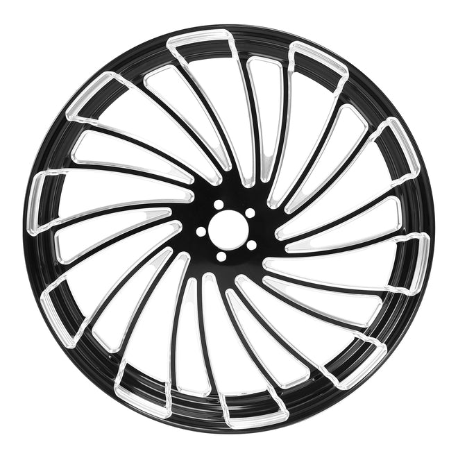 Custom Chrome HARLEY TWISTER BLACK ANODIZED 18" X 3.50" FRONT WHEEL NON ABS