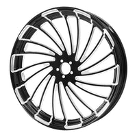 Custom Chrome HARLEY TWISTER BLACK ANODIZED 18" X 3.50" FRONT WHEEL NON ABS