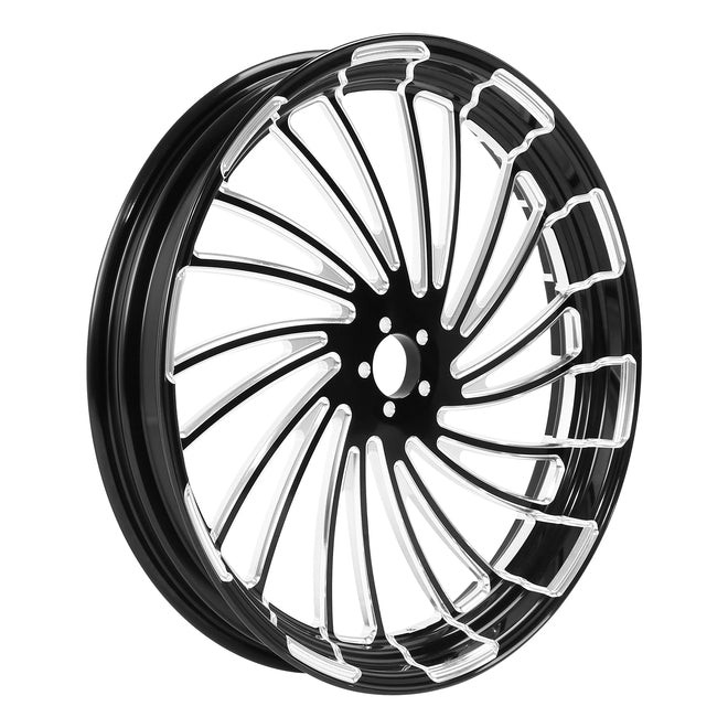 Custom Chrome HARLEY TWISTER BLACK ANODIZED 18" X 3.50" FRONT WHEEL NON ABS