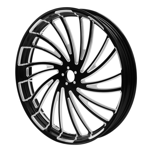 Custom Chrome HARLEY TWISTER BLACK ANODIZED 23" X 3.50" FRONT WHEEL NON ABS