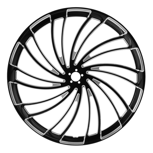 Custom Chrome HARLEY TWISTER BLACK ANODIZED 26" X 3.50" FRONT WHEEL NON ABS